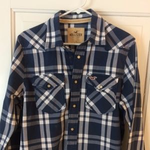 Men's Hollister plaid cotton shirt